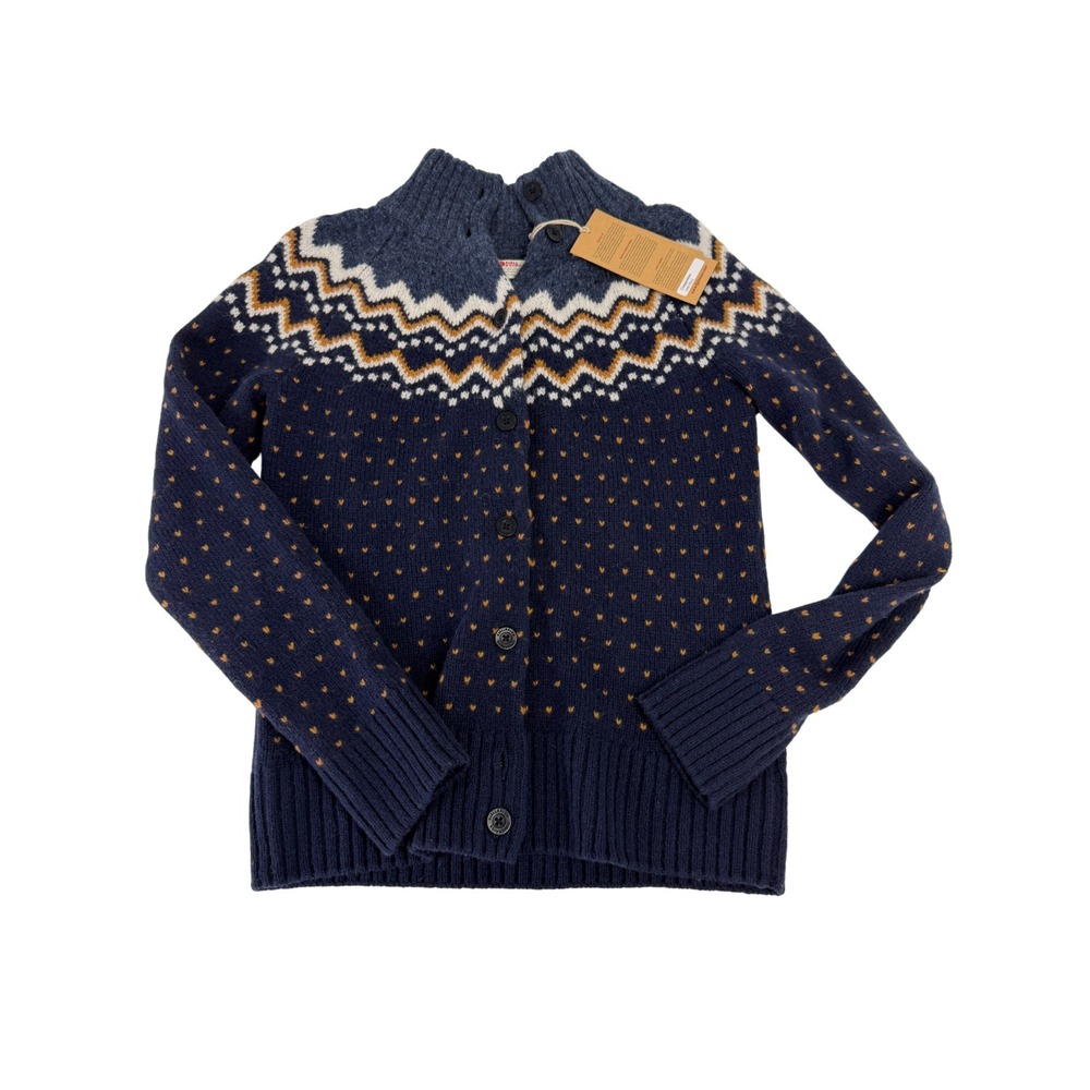 Fjallraven Ovik Knit Cardigan Women's Sweater Dark Navy Size XS XSMALL NWT